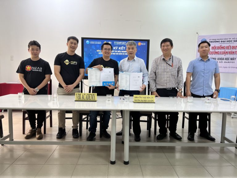 VBI và Đại học Sài Gòn kí MOU cho chương trình đào tạo khoá học Blockchain