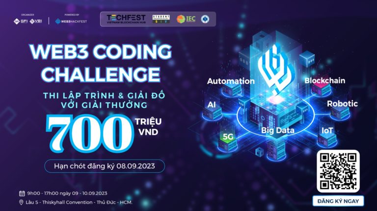 Web3 Code Challenge: Cuộc thi lập trình & Giải đố công nghệ với giải thưởng 700 triệu VNĐ
